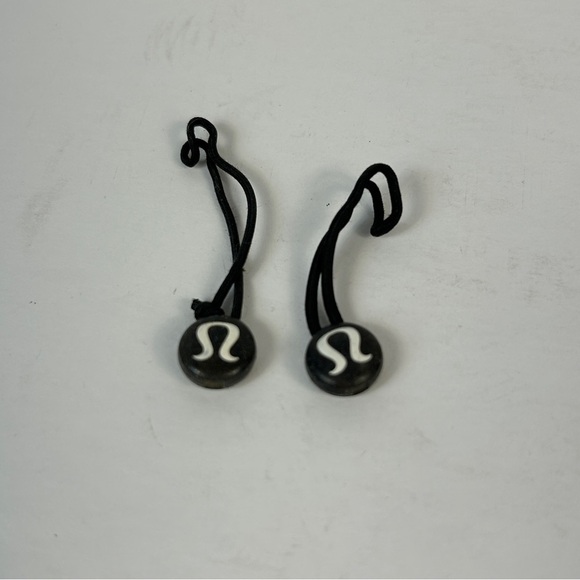 Lululemon Black Zipper Pull Hair Tie Lot (2) - Picture 1 of 2